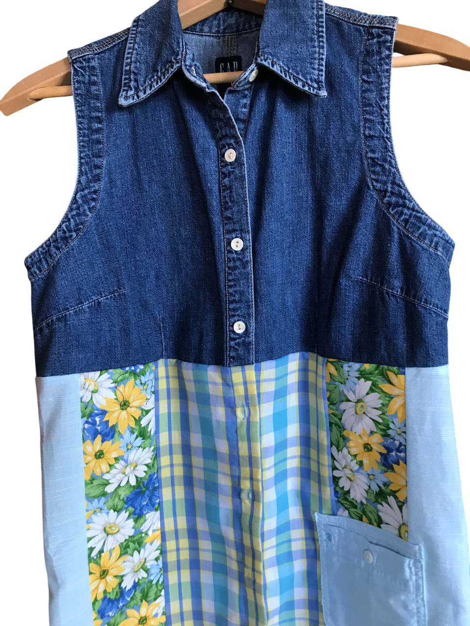 Handmade Patchwork Duster: Upcycled Boho Floral S… - image 10