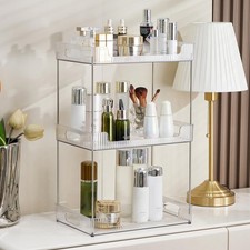 3 Tier Bathroom Counter Organizer, Multi-Purpose Cosmetics Skincare Shelf, Fi...