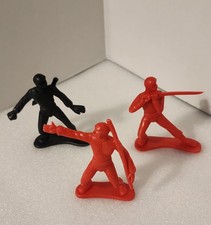 Vintage Greenbrier International Large 3.5" To 4" Plastic Ninja Lot of 3