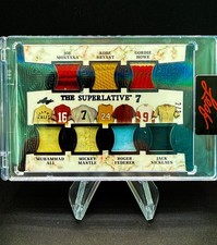 Leaf Superlartive 7: 🐐card Montana Bryant Howe Ali Mantle Federer Nicklaus /3