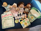 1980s Cabbage Patch Kids Vintage Doll Lot w/ Birth/Adoption Papers, Diaper Bag