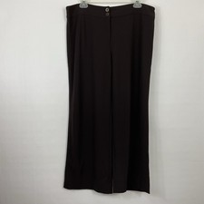 Vintage Armani Collezioni Antinea SRL Brown Wide Leg Pants Womens Size 14