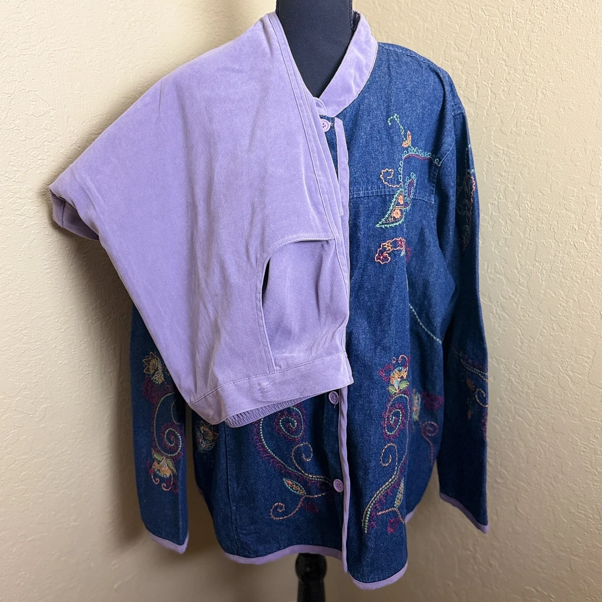 Jupe longue en denim avec fente STONE