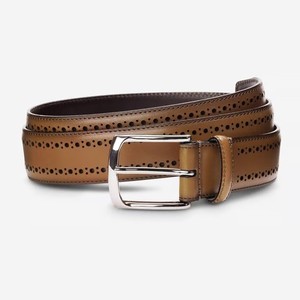 Allen Edmonds Midland Avenue Dress Belt Walnut Brown (19090  NEW ALLEN EDMONDS men\'s willowdale belt in walnut main image 1