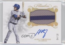 2018 Panini Flawless Rookie Gold 4/10 Alex Verdugo #RPA-AV Patch Auto 9su