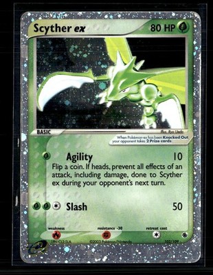 2003 Pokemon EX Ruby & Sapphire Scyther EX #102/109 Holo Rare