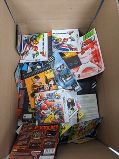 HUGE LOT OF VARIOUS VIDEO GAME COVER ART INSERTS AND MANUALS (GREAT VALUE)