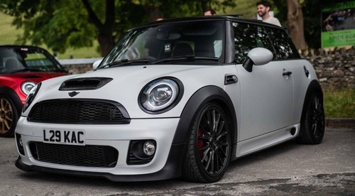 MINI GEN 2 Gloss Black Xenon Washer Jet Covers R55 R56 R57 R58 R59 JCW Cooper S - Picture 7 of 8