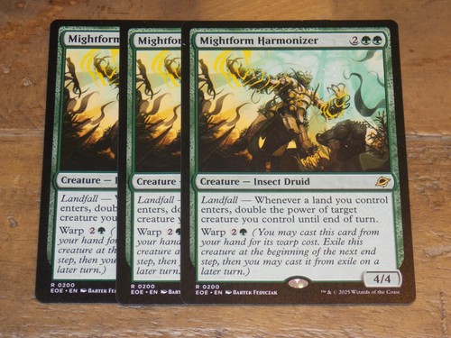 MTG Mightform Harmonizer x3 Rare EoE NM Low S&H Read Description