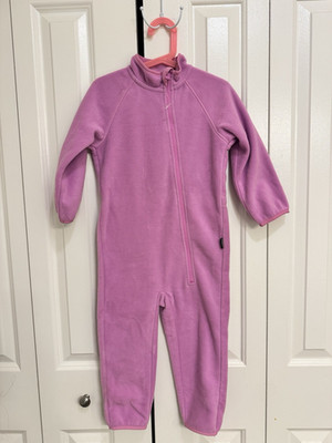 Lessie by Reima toddlers pink fleece jumpsuit overall one piece size 98 US, 3T