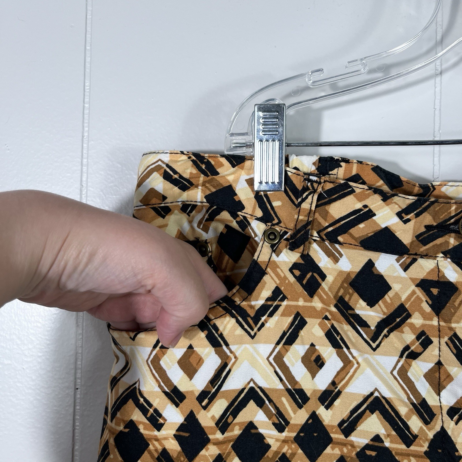 Ruby Rd. Petite Geometric Pattern Ankle Capri Cro… - image 2