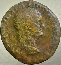 Roman Emperor Vespasian Genuine Ancient Coin 69AD-79AD Bronze As
