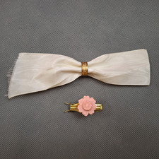 Lot of 2 Vintage Barrette and Bow Accessories hair accessories