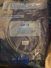 Cat 6 Patch Cable 3ft Clearlinks