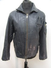 VINTAGE FRENCH RAF ISSUE K-6 LEATHER FLIGHT JACKET SIZE M