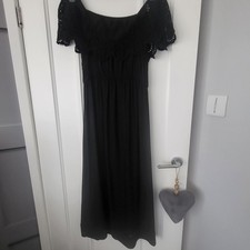 New Look black lace l Bardot Dress Size 12