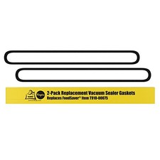 Upper and Lower Gasket Replacements for FoodSaver (2 Foam Gaskets) - Fits 1