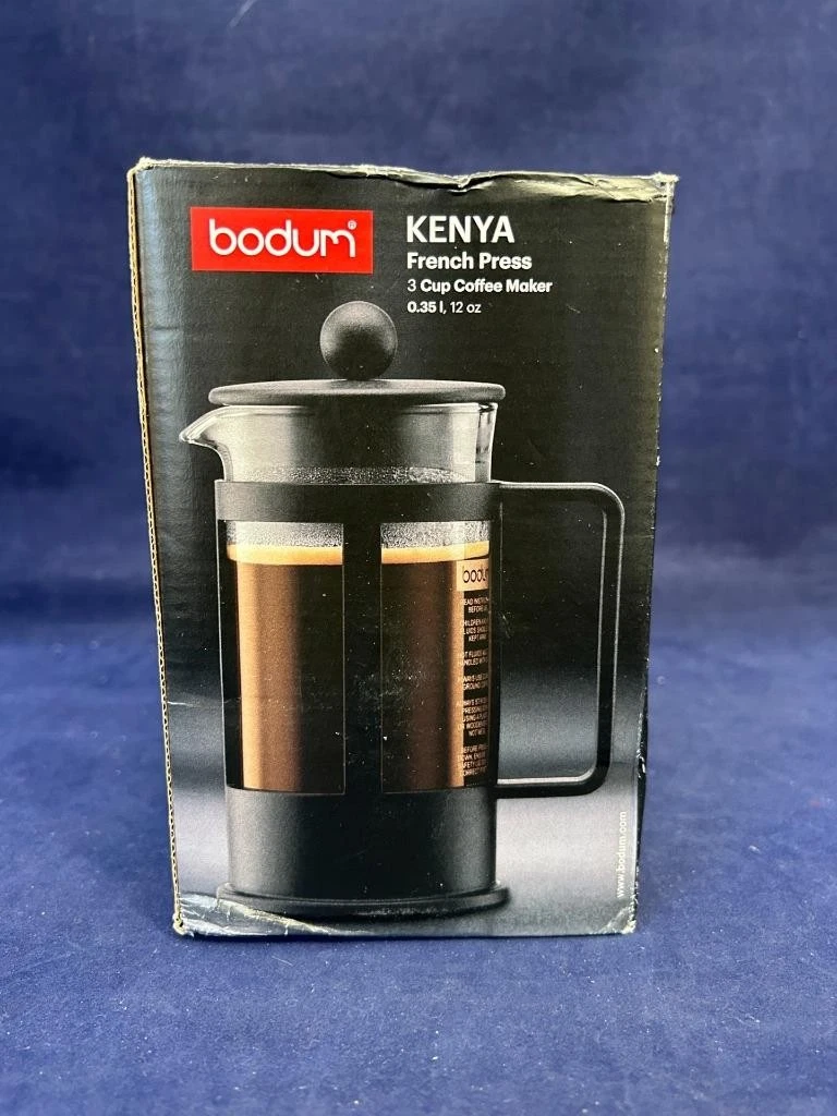 BODUM KENYA FRENCH PRESS CAFETIERES - 3 CUP 0.35L / 12oz - NEW IN BOX