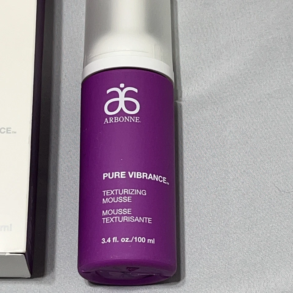 Mousse texturizante para cabello Arbonne Pure Vibrance 100 ml/3,4 fl oz NUEVA en caja Foto 3 de 4
