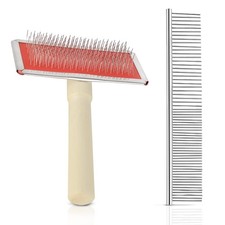 2 pack macrame fringe comb set stainless steel for making Cream White