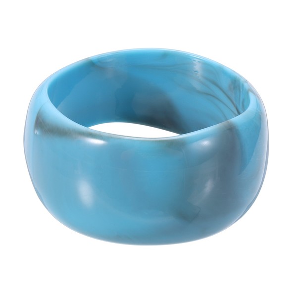 Acrylharz Armband Chunky Vintage Handgelenk Armreifen Blau-image