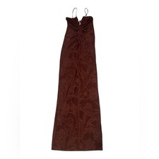 Mango Brown Floral Maxi Dress