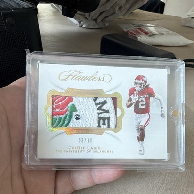CeeDee Lamb Rose Bowl Patch /10 2020 Flawless Collegiate Oklahoma