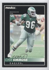 1992 Pinnacle Clyde Simmons #39 0s5