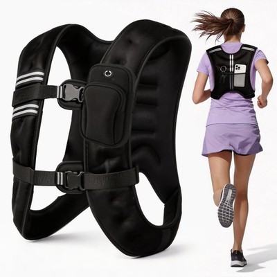 12 lb Weight Vest for Women & Men, Adjustable Buckle, Comfortable & Durable  