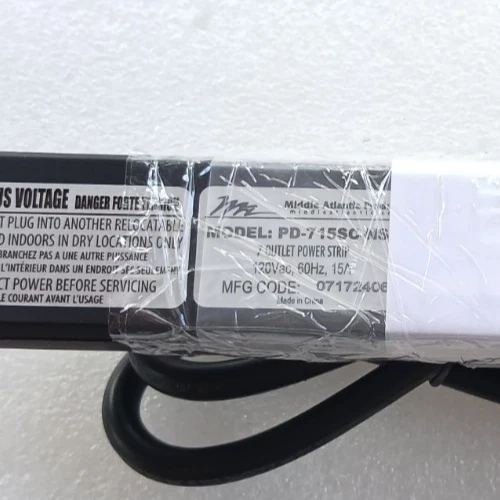Middle Atlantic PD-715SC-NS 7-Outlet Power Strip – Rackmount AV 15A New Open Box - Image 2 of 4