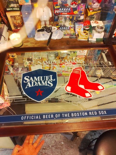 Sam Adams Boston Red Sox Large Beer Mirror Great Condition