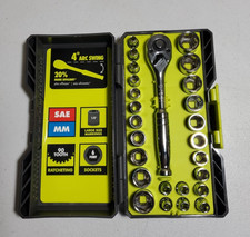 26-piece 14 In. Drive Ratchet And Socket Set