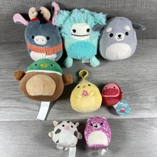 Squishmallows Plush Lot Of 8 w/ Small, Micro,  Clip Sizes