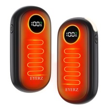 Rechargeable Hand Warmers, Dual-Sided Electric Hand Warmers with LED Display ...
