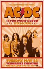 AC/DC   CONCERT POSTER 12"x18" Free shipping
