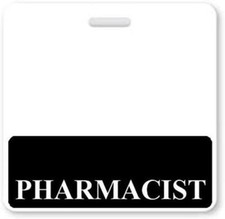 5 Pack - PHARMACIST Horizontal Badge Buddies - Heavy Duty Hospital Card ID Buddy