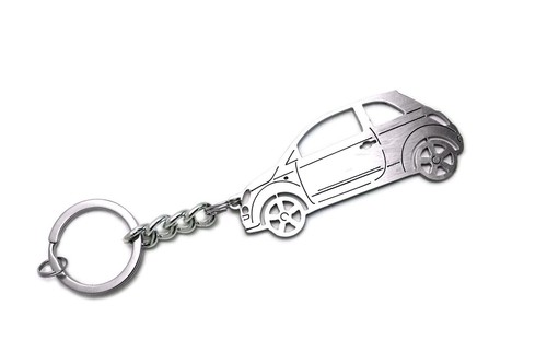 Car Keychain Fit Fiat 500 Stainless Steel Gift Key Ring SV - Picture 5 of 6