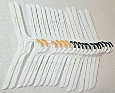 White Retail Hangers 12 S, 12 M, 12 L 36 Total Lot