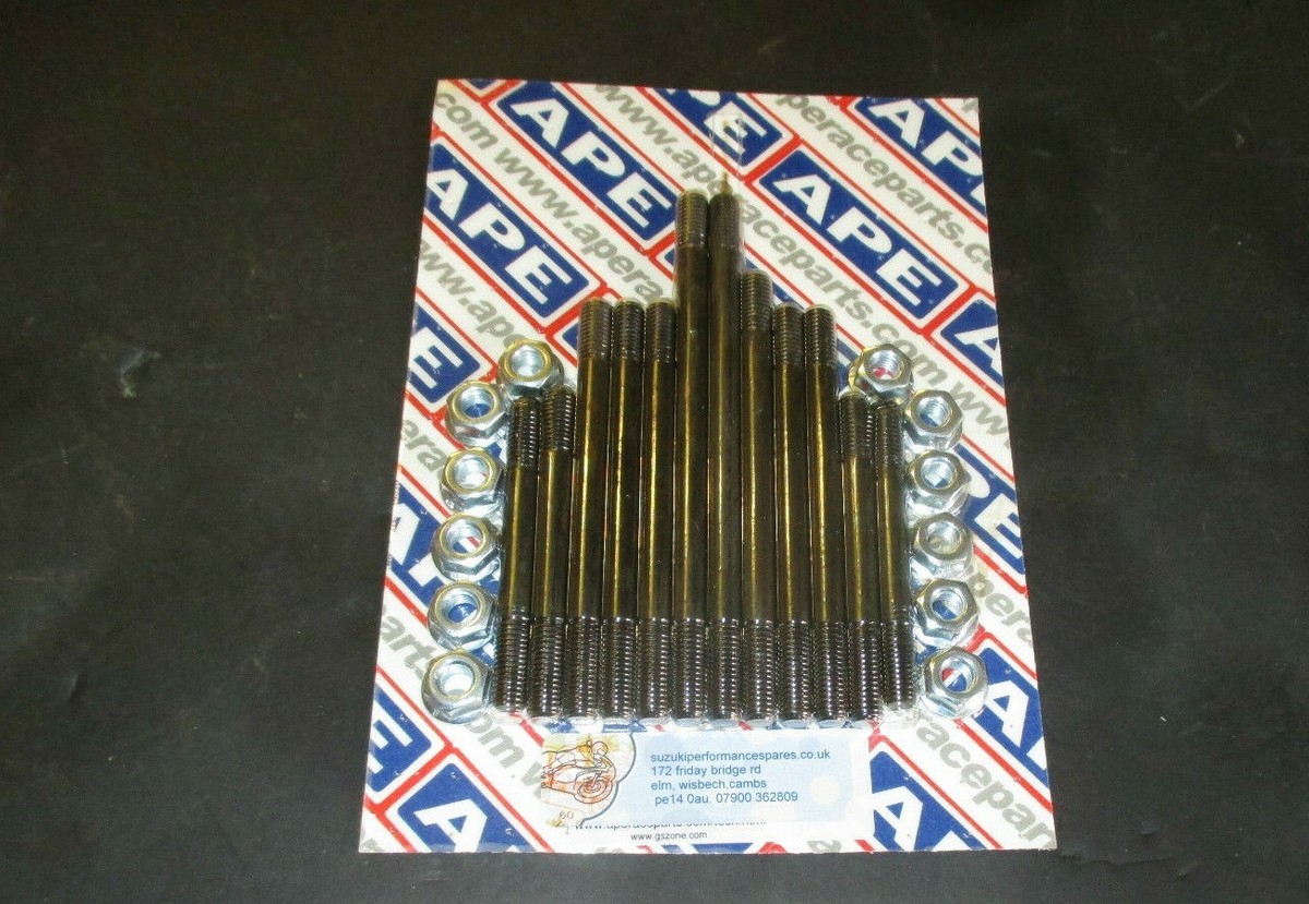 CRANKY クランキー　アガベ　studs Kawasaki Z1 Z900 APE HD Crankcase studs and nuts, MBS1000K