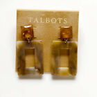 New Talbots Square Drop Earrings Gift Fashion Women Party Show Holiday Jewelry