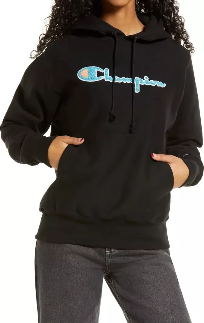 NWT Champion Womens BOYFRIEND Logo Reverse Weave Cotton Blend