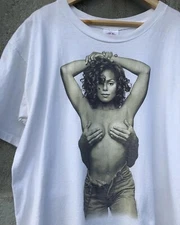Janet Jackson 90s Basic short sleeve Unisex T shirt Reprint S-5XL Men Women