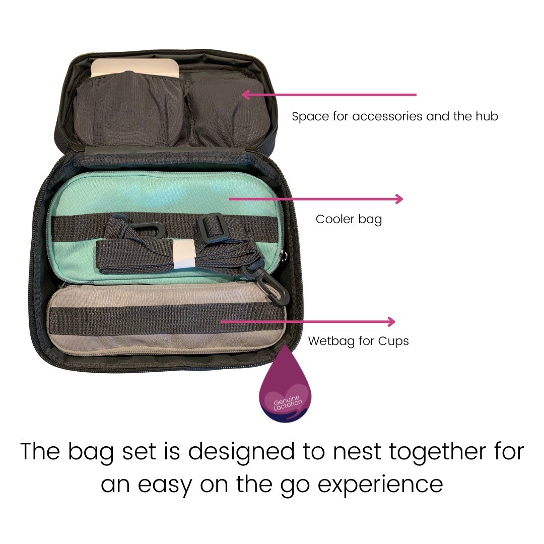 Elvie Stride Plus Hands Free Electric Beast Pump 3in1 Carry Bag