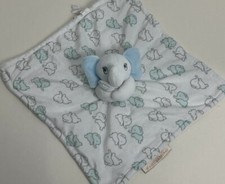 Blankets  Beyond Blue Grey And White Elephant Plush Baby Security Toy Lovey