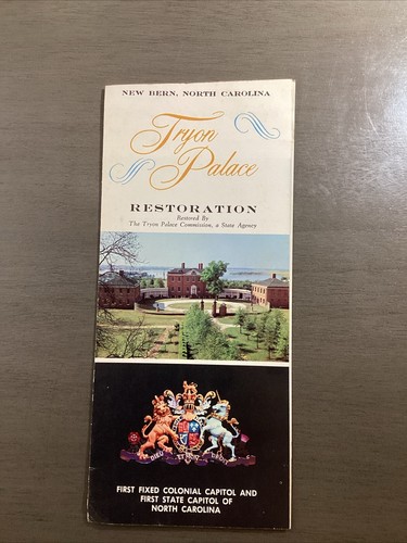 Vintage Tryon Palace Restoration Brochure New Bern Nc B38 - Picture 2 of 7