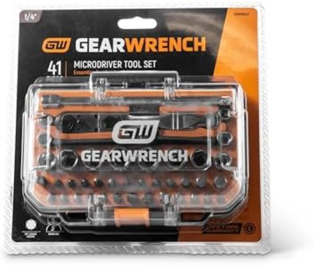 GEARWRENCH Set di 41 microdriver a cricchetto da 6,35 mm | GWMBS41
