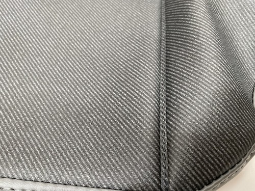 Denim Twill Grey Vinyl retrim cover kit Fits Land Rover Defender TD5 front seats - Picture 4 of 6