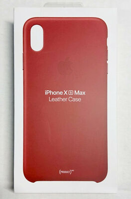 NEW Apple iPhone Xs Max Leather Case (PRODUCT) Red (MRWQ2ZM/A) OEM