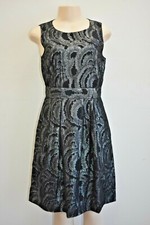 Vivienne Tam Black Fancy Evening / Cocktail Dress Size 4 On Sale rf