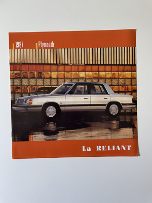 Plymouth Reliant 1987 dealer brochure - French - Canada
